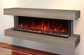 Modern Flames Landscape Pro 80" Electric Fireplace Wall Mount Studio Suite, Costal Sand (WMC-80LPM-CS)